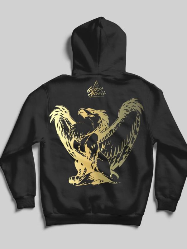 Black Hoody with Bird Logo